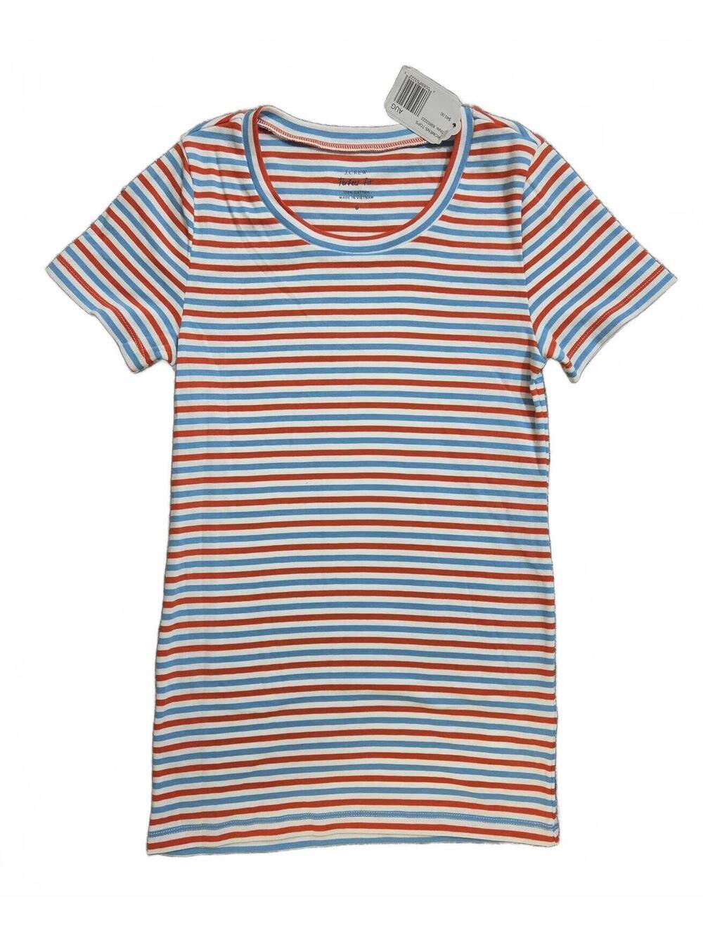 J.Crew Perfect Fit Striped Cotton T-Shirt Small